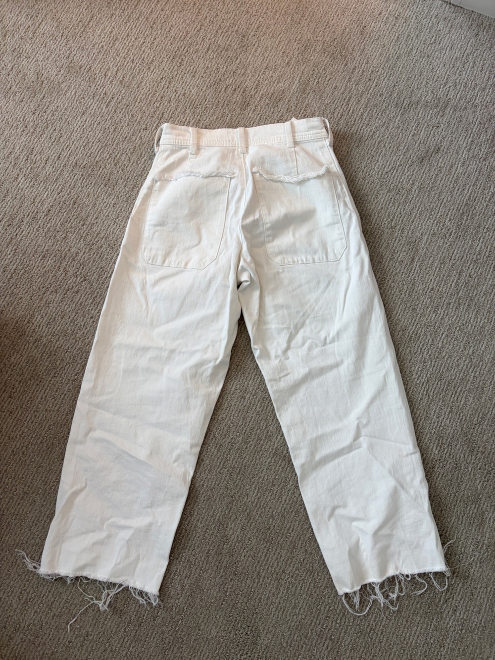 Lucky Brand White Raw-Hem Denim Jeans - Picture 2 of 3